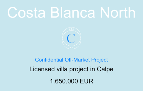 Off-market project Calpe